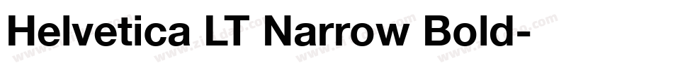 Helvetica LT Narrow Bold字体转换